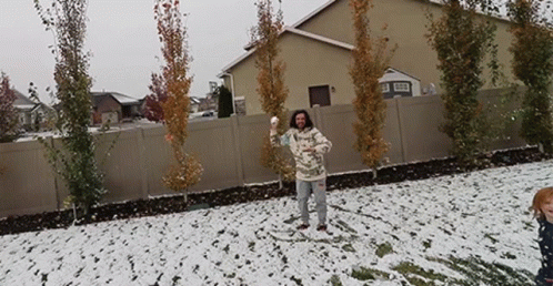 Snowball Attack Throw Blur GIF