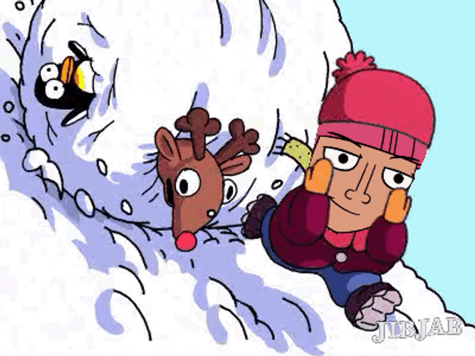 Snowball Avalanche GIF
