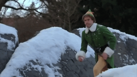 Snowball Elf Will Ferrell GIF