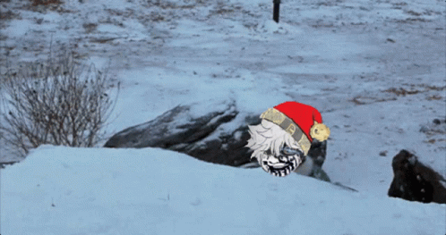 Man Pitch Snowball Fight GIF