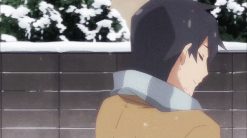 Snowball Fight Anime GIF