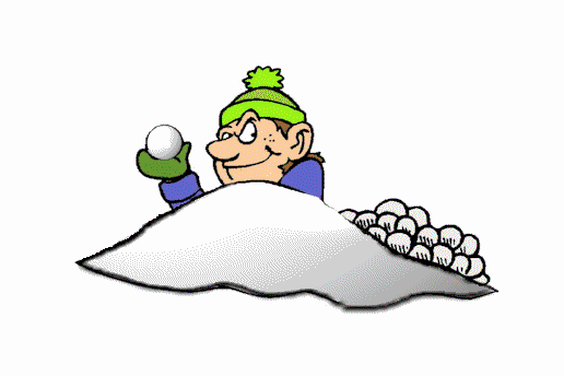 Snowball Fight Attack Gotcha GIF