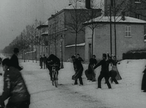 Snowball Fight Louis Lumiere GIF