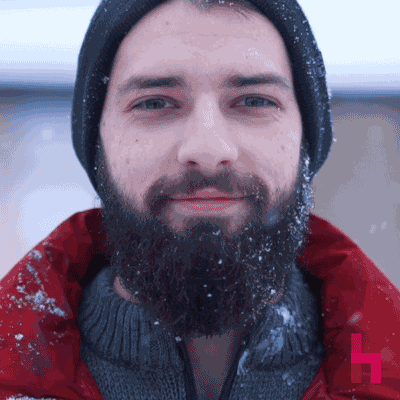Snowball Man Throw Prank GIF