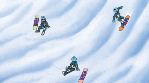 Snowboarding Anime Inazuma Eleven GIF