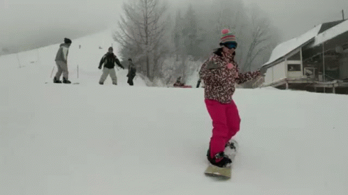 Snowboarding Glide Epic Fail GIF
