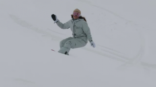 Snowboarding Glide Slow Motion GIF