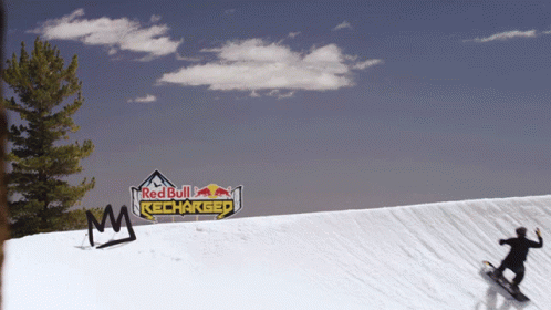 Snowboarding Red Bull Recharge GIF