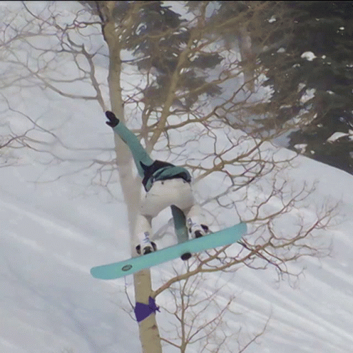 Snowboarding Slow Motion Trick GIF