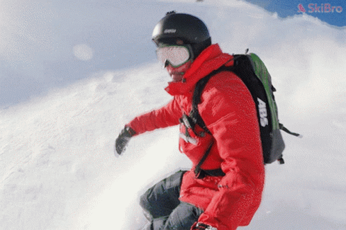 Snowboarding Snowboarder Slide Pow GIF