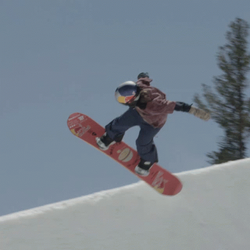 Snowboarding Trick Flying GIF