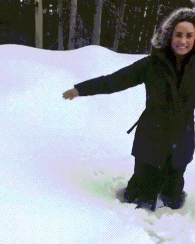Snowfall Free Fall GIF