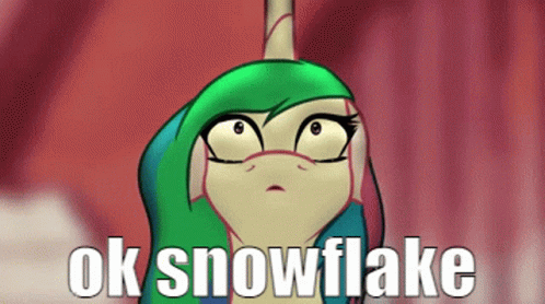 Ok Snowflake Unicorn GIF