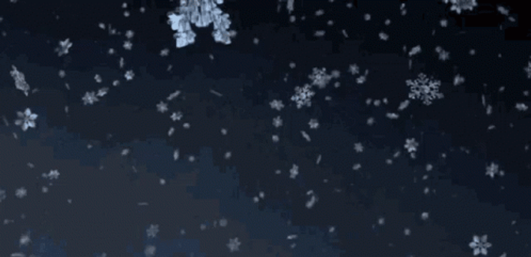 Snowflake Flying In The Dark GIF