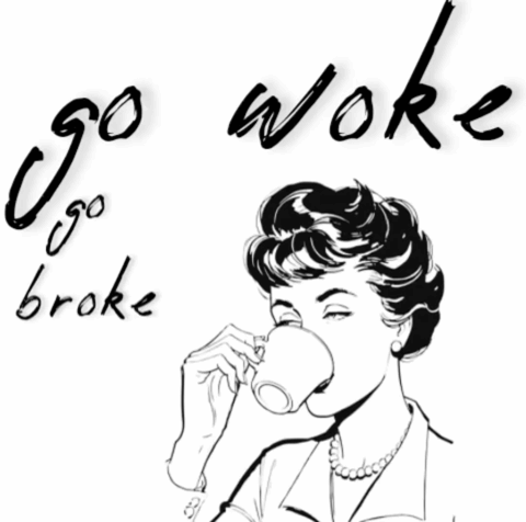 Snowflakes Youre So Woke Sign Snow Falling