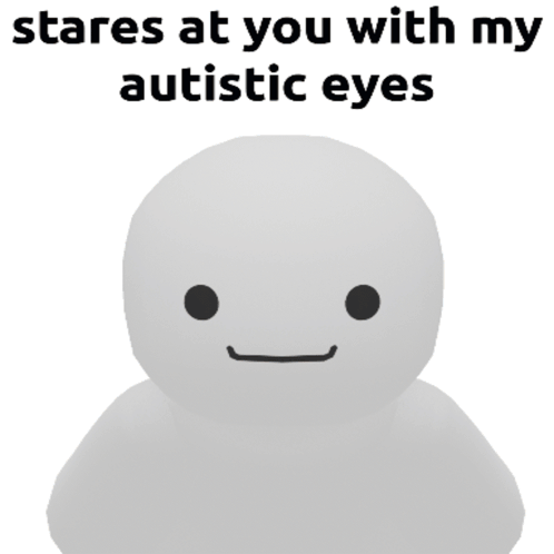 Snowman Confetti Eyes Stares at You with My Autistic Eyes