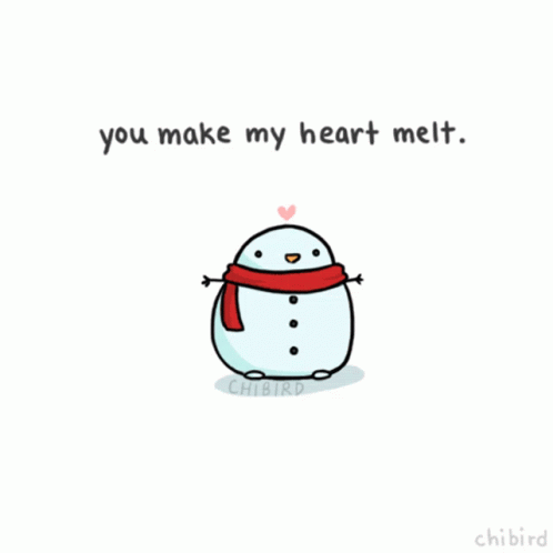 Snowman Said You Make My Heart Melt GIF