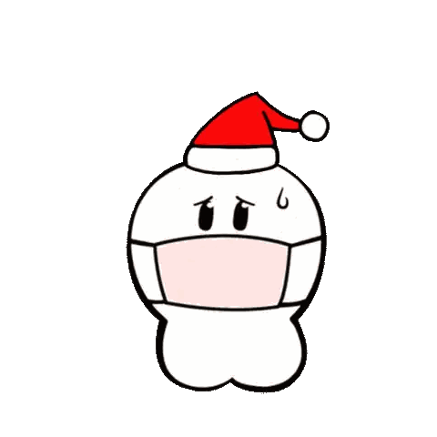 Snowman Santa Mask Cartoon