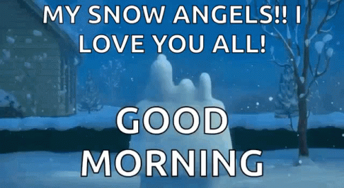 Snowman With Love Message GIF