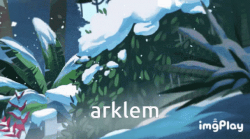 Snowy Forest Painting With Arklem GIF