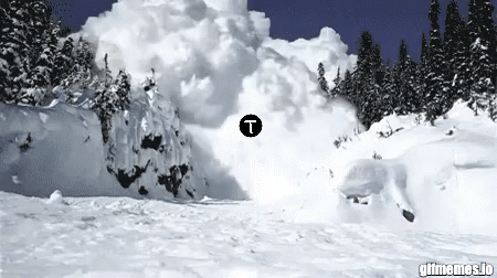 Snowy Mountain with T Logo