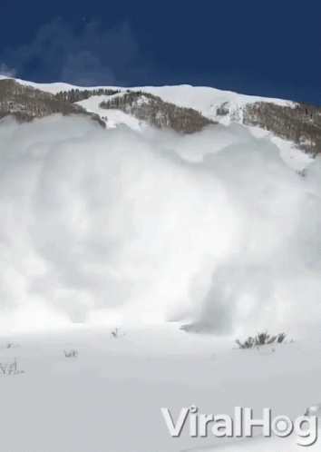 Snowy Mountain with Viralhog Text