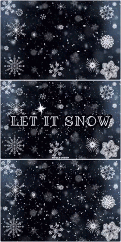 Snowy Saturday Let It Snow Kiggle Design GIF