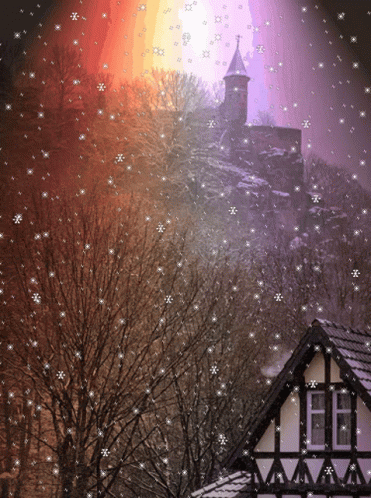 Snowy Saturday Rainbow In Winter GIF