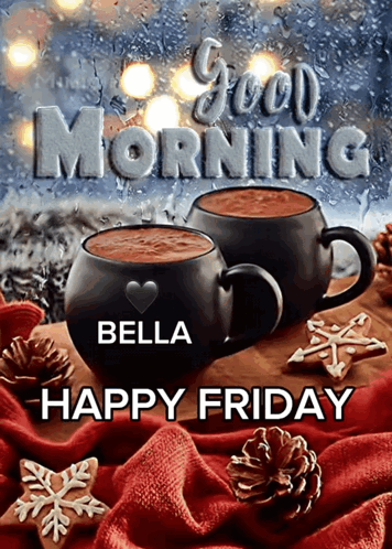 Snowy Scene Happy Friday GIF
