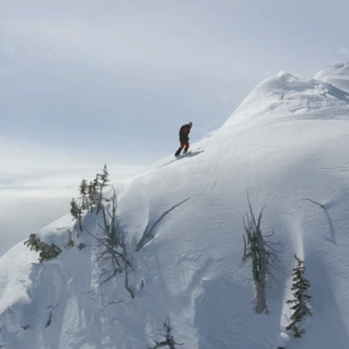 Snowy Scene With House GIF