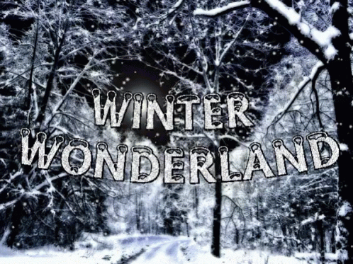 Snowy Winter Wonderland Saturday GIF