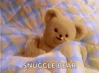 Snuggle Bear Teddy on Bed
