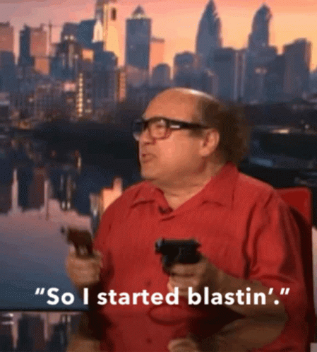 So Anyways I Started Blasting Danny Devito Talking GIF