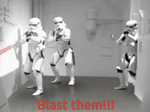So Anyways I Started Blasting Stormtroopers Firing GIF