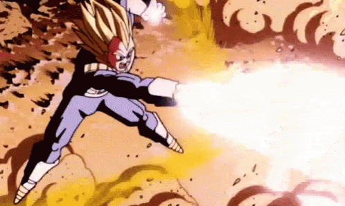 So Anyways I Started Blasting Vegeta Relentless Attack GIF
