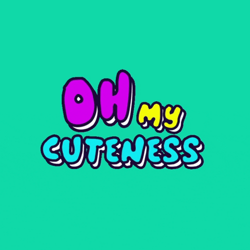 So Cute Color Text Animation GIF 