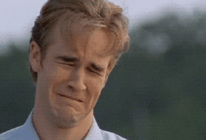 So Cute James Van Der Beek Crying GIF