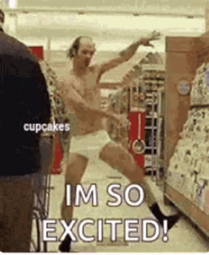 So Excited Meme Guy Dancing GIF