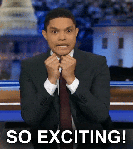 So Excited Meme Trevor Noah GIF
