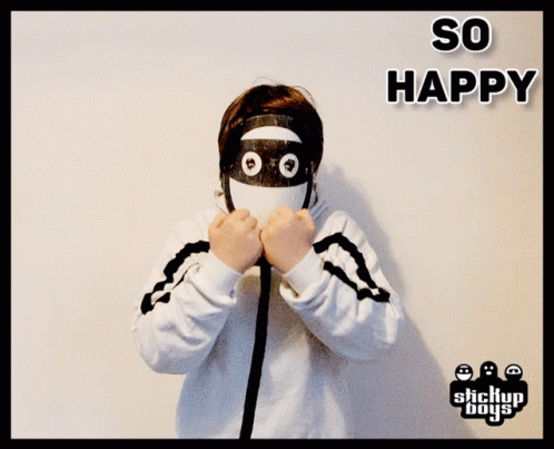 So Happy Stickup Boy Is Jumping GIF