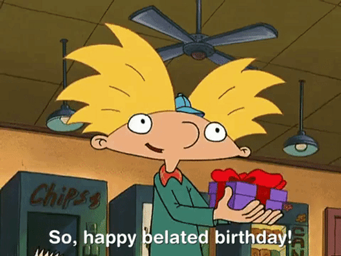 So Happy Belated Birthday Hey Arnold GIF
