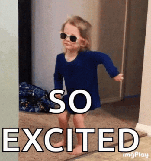 So Happy Dancing Kid Is Excited GIF