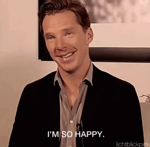 So Happy Relieved Emotion GIF
