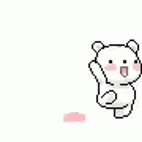 So Happy Running Bear GIF