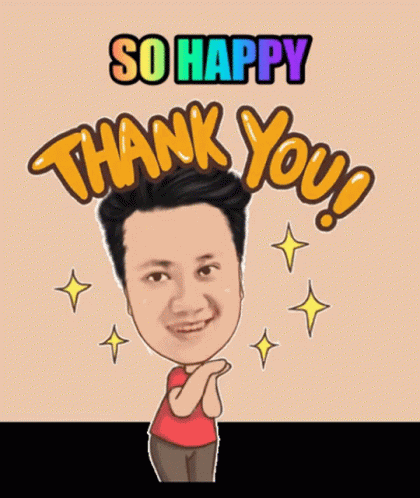 So Happy Thank You Clipart Shinning Eyes GIF