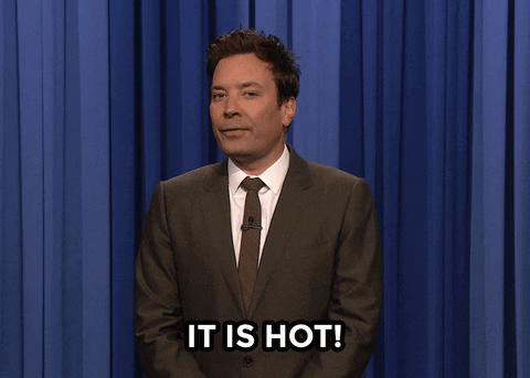 So Hot Right Now Jimmy Fallon GIF