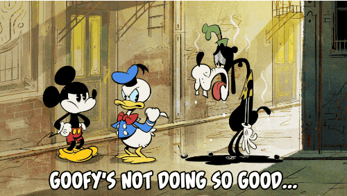 So Hot Right Now Mickey Donald Goofy GIF