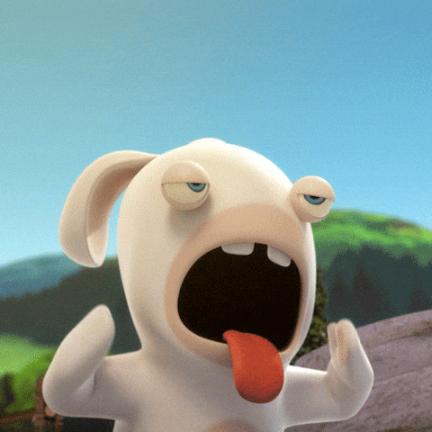 So Hot Right Now Raving Rabbids Fanning GIF