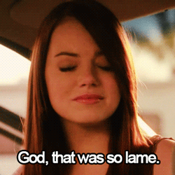 So Lame Emma Stone Let Down Reaction GIF