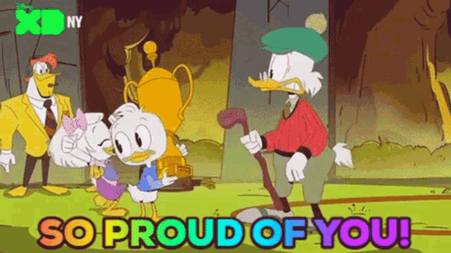 So Proud Of You Ducktales Animated Movie Meme GIF